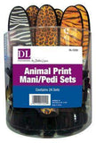 DL Professional-Supply-DL Pro - Animal Print Mani/Pedi 24Sets - Cheetah, Tiger, Zebra